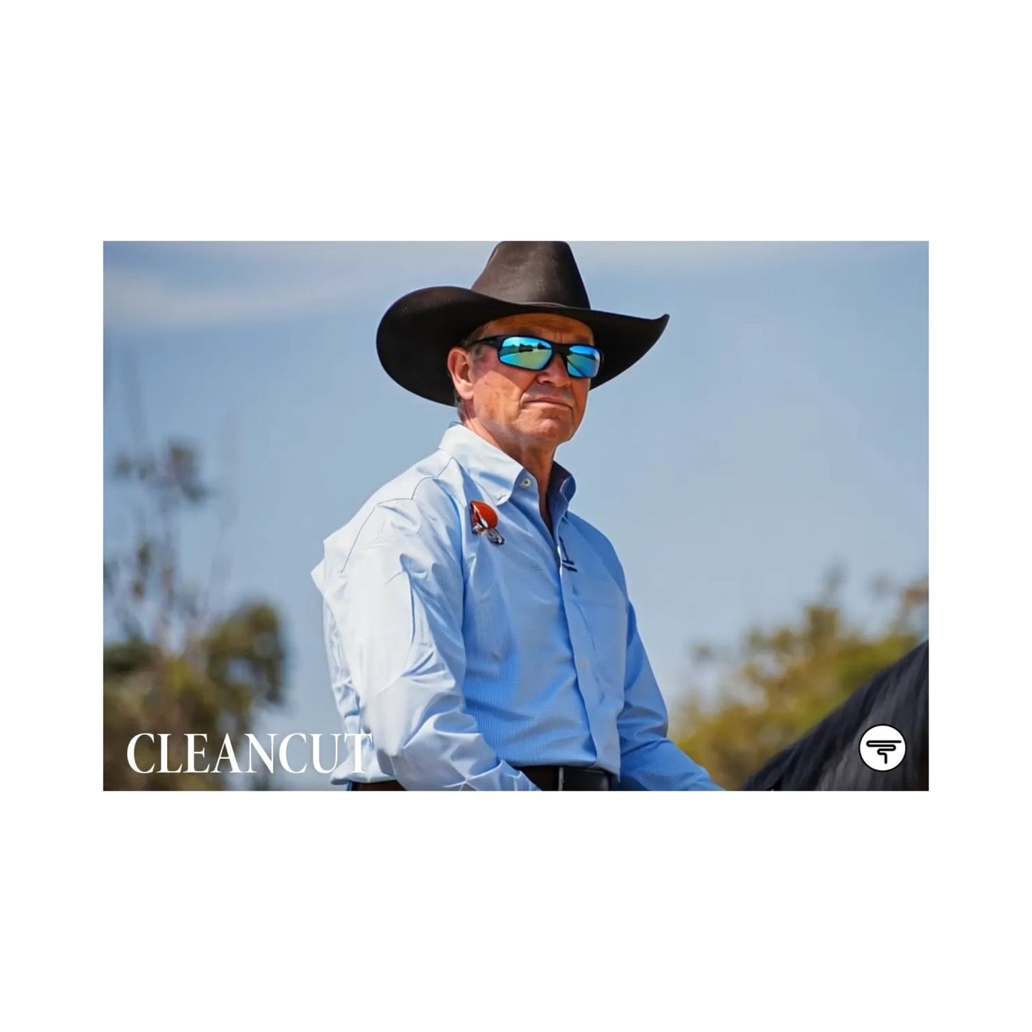 CLEANCUT Blue Sunglasses | Gidgee Sunglasses - The Horse Shop AU