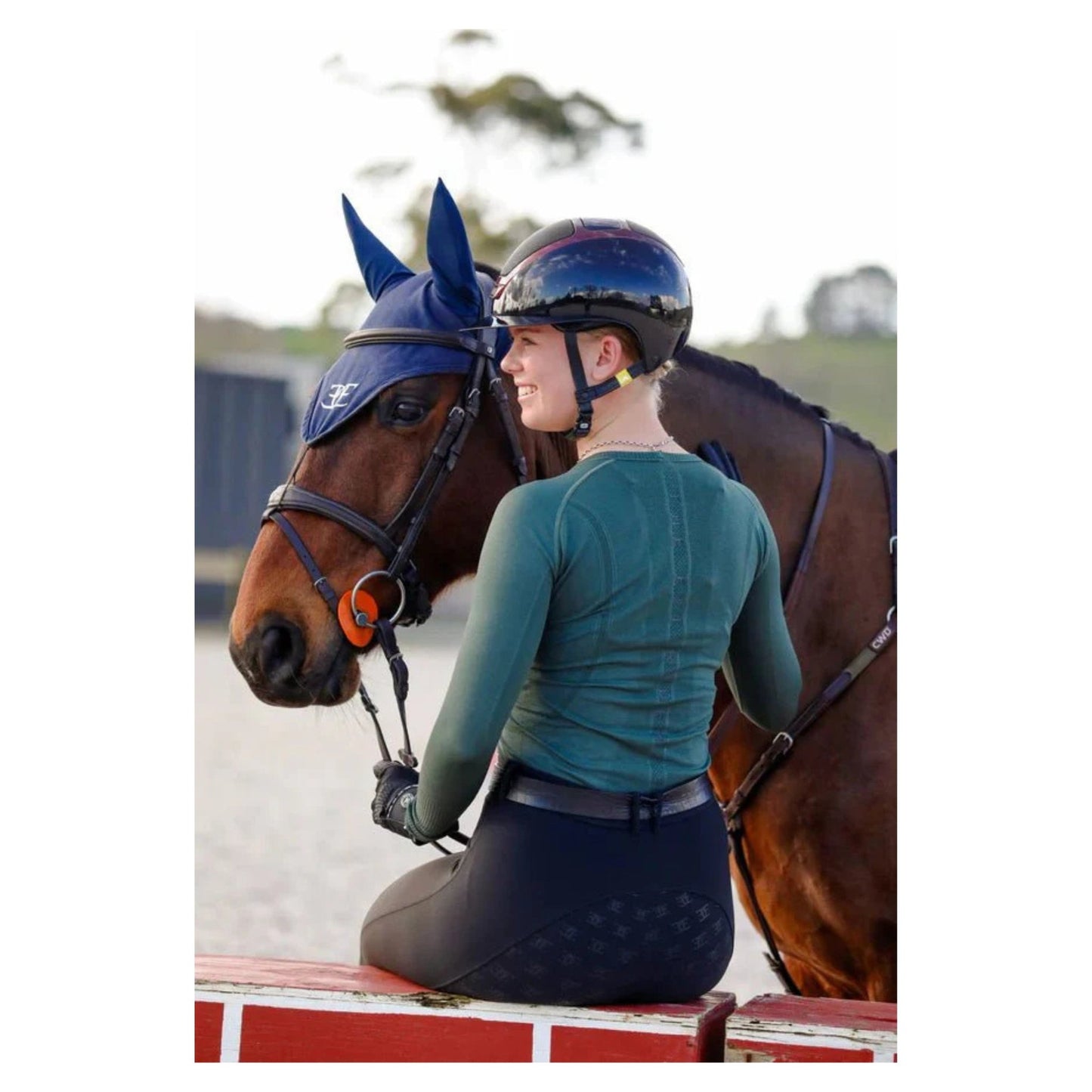 Open - Weave Base Layer Olive | Equus Elite - The Horse Shop AU