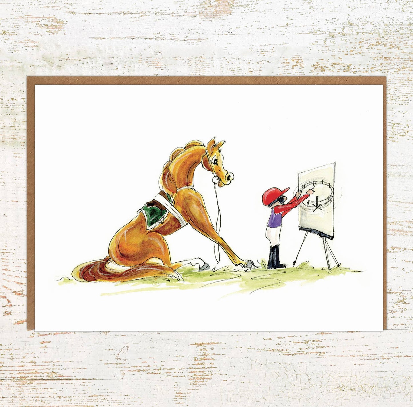 Trackwork – A6 Horse Racing Greeting Card - The Horse Shop AU