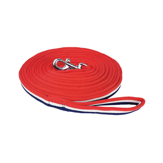 Brite Lunge Lead - Red/White/Blue - The Horse Shop AU