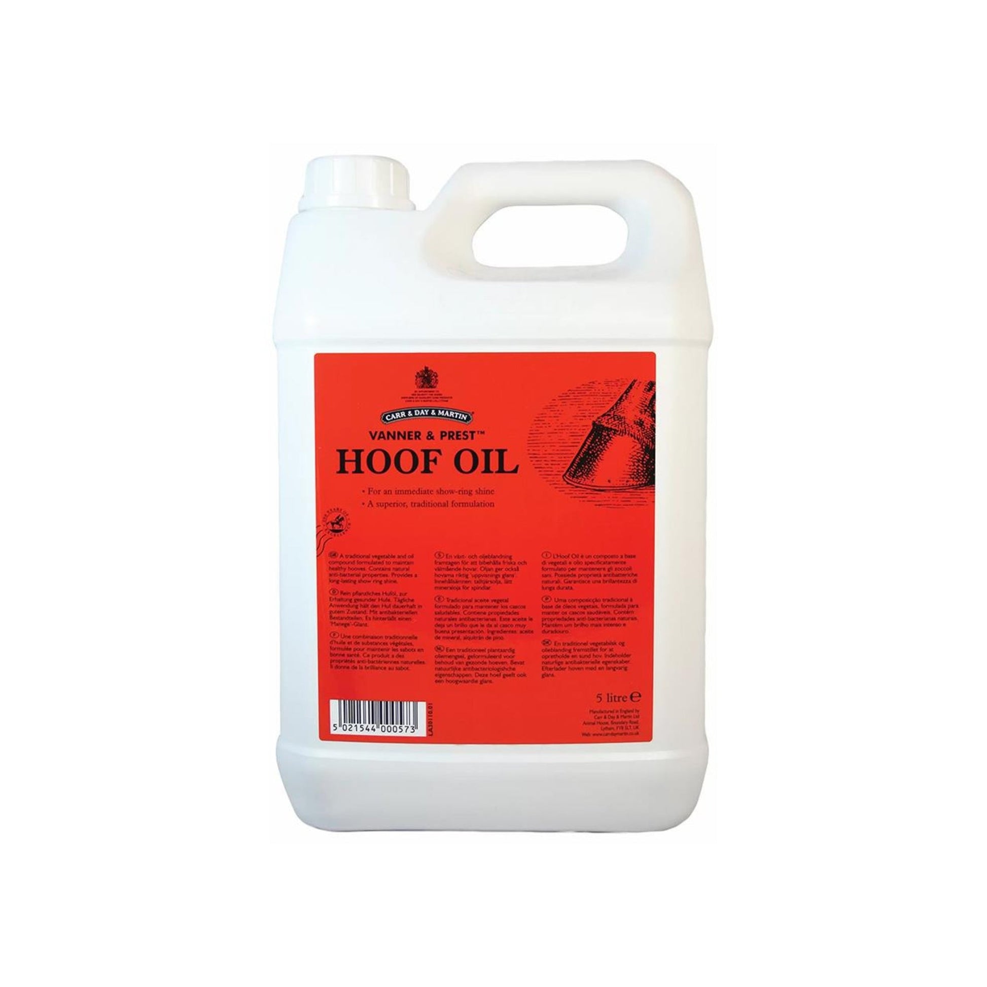 CDM Vanner & Prest Hoof Oil 5ltrs - The Horse Shop AU