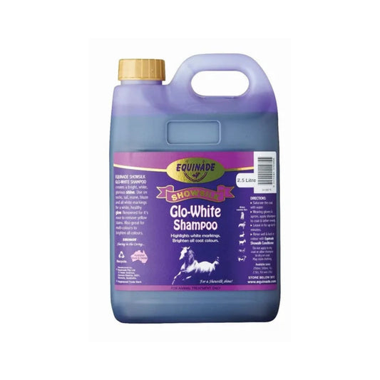 Equinade ShowSilk Glo White Shampoo 2.5L - The Horse Shop AU