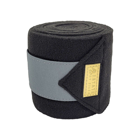 Estate Polo Bandage - Black/Grey - The Horse Shop AU