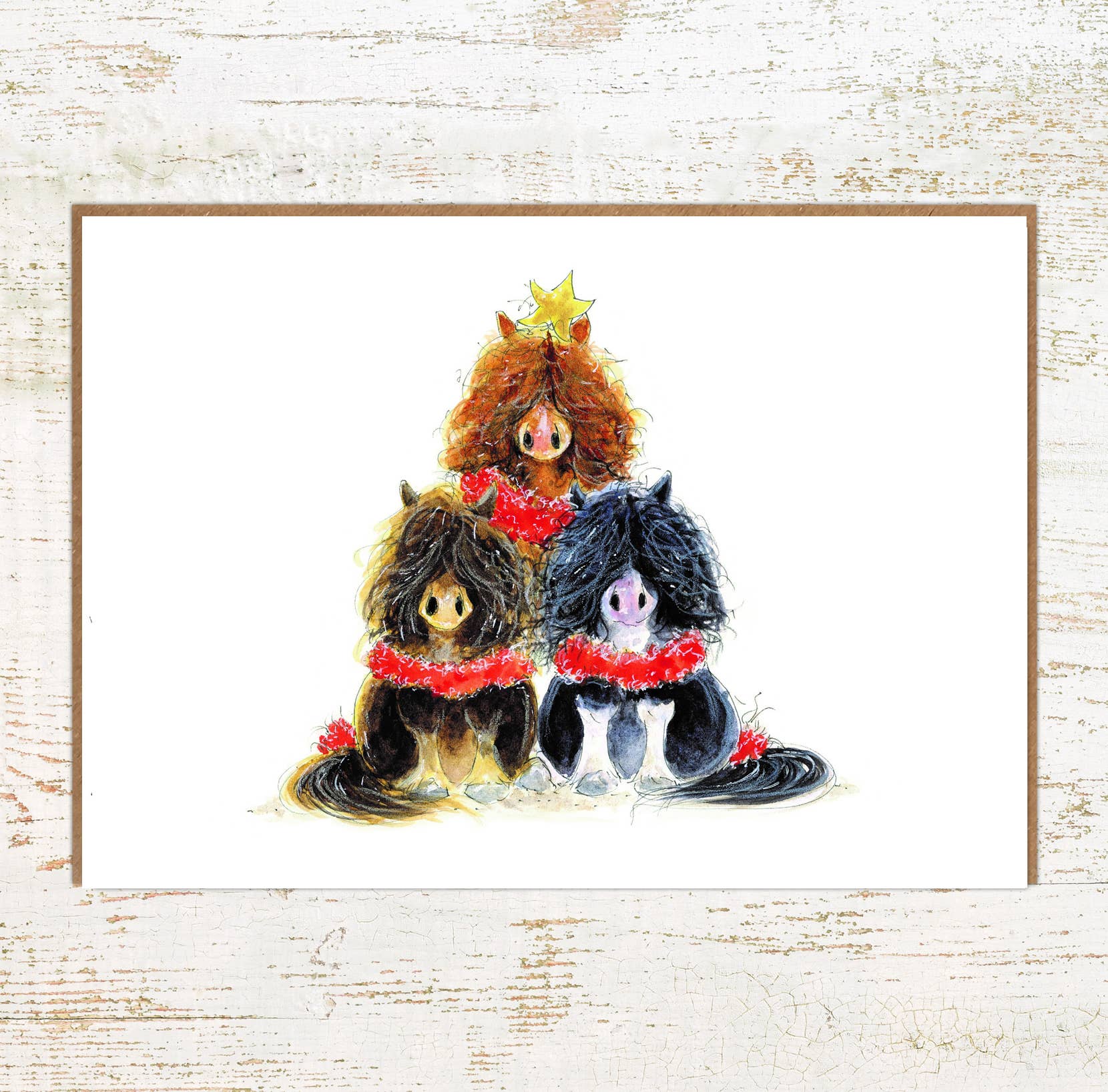 Pony Tree – A6 Pony Christmas Card - The Horse Shop AU
