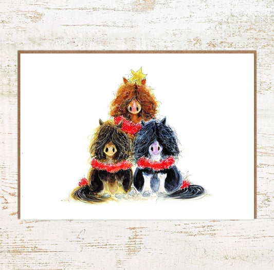 Pony Tree – A6 Pony Christmas Card - The Horse Shop AU