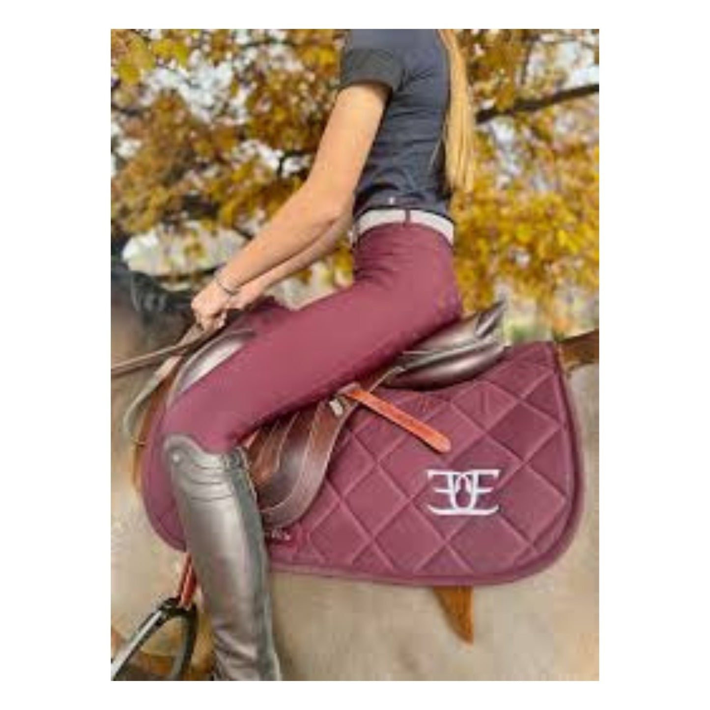 Saddle Pad Burgundy | Equus Elite - The Horse Shop AU