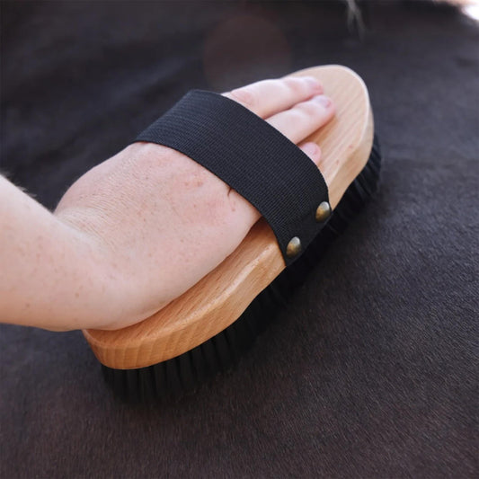 Shires EZI - GROOM Premium Body Brush - The Horse Shop AU