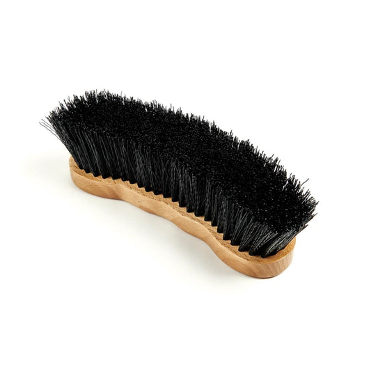 Shires EZI - GROOM Premium Dandy Brush – Wood, 170mm / 45mm Bristles - The Horse Shop AU