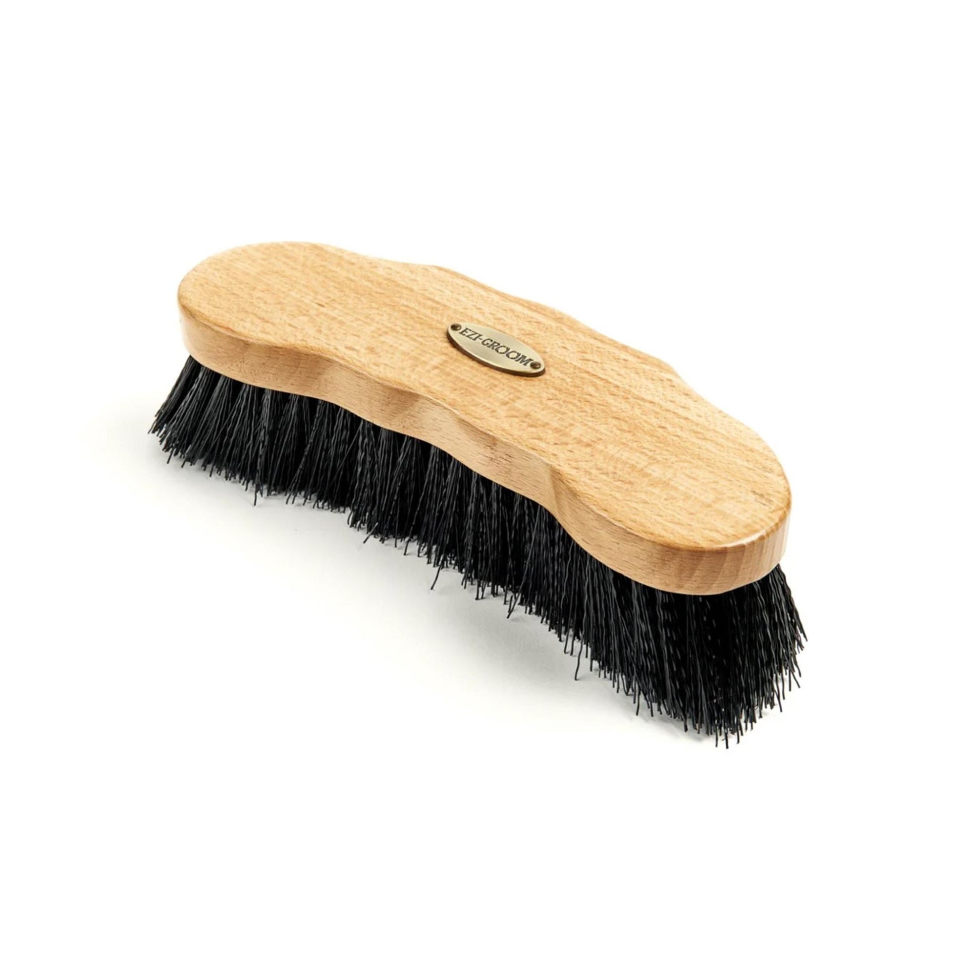 Shires EZI - GROOM Premium Dandy Brush – Wood, 170mm / 45mm Bristles - The Horse Shop AU