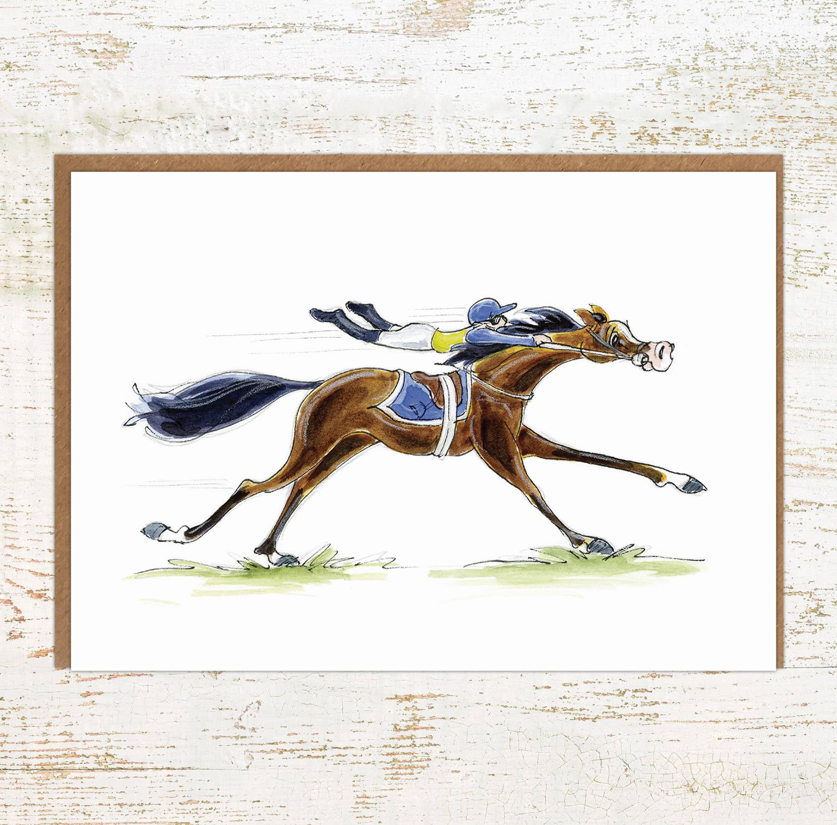 The Apprentice – A6 Funny Horse Racing Greeting Card - The Horse Shop AU