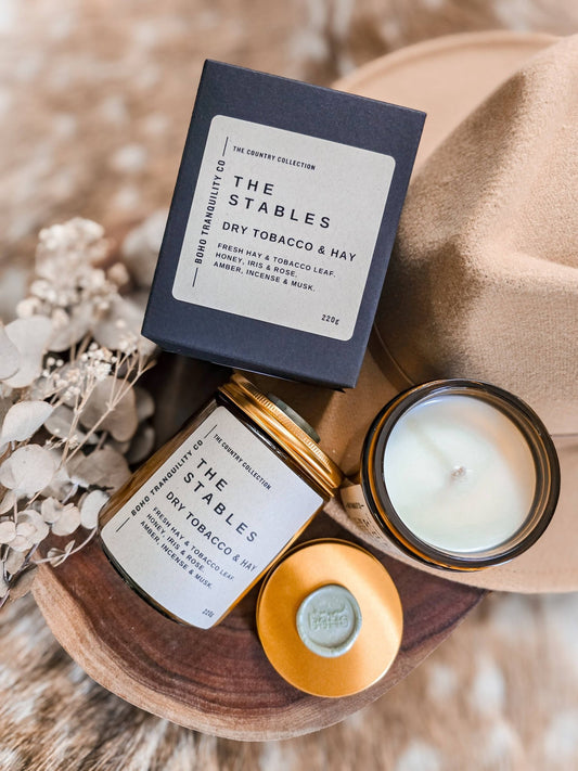 The Stables | Medium Glass Candle - The Horse Shop AU