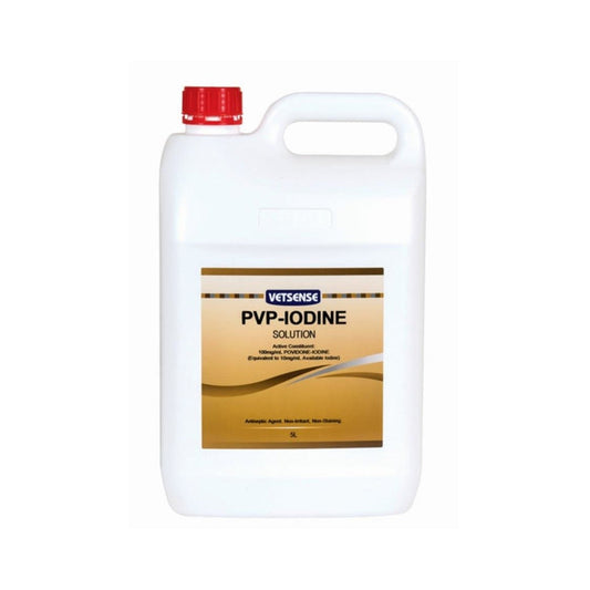 Vetsense PVP Iodine Solution 5L - The Horse Shop AU