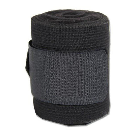 Waldhausen Combi Bandage Fleece & Elastic Black 4 Pk - The Horse Shop AU